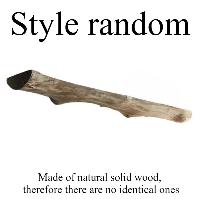 Handcrafted Rustic Solid Wood Wall Shelf