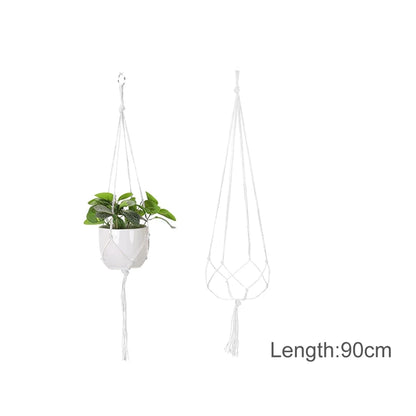 Macrame Hanging Plant Holder Wall Flower Pot Basket for Home