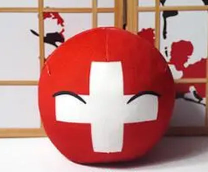 Countryball Plush Toy Soft Cartoon Country Character Doll