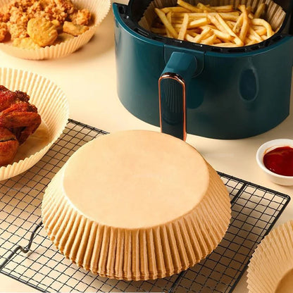 Non-Stick Air Fryer Paper Liners Disposable Baking Sheets for Easy Cooking and Cleaning