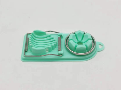 Professional Stainless Steel Multifunctional Egg Cutter and Flower-Shape Luncheon Meat Slicer Kitchen Gadget