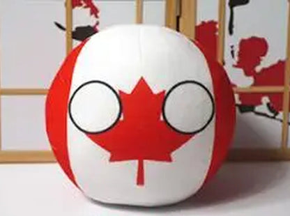 Countryball Plush Toy Soft Cartoon Country Character Doll
