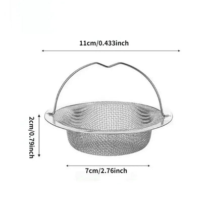 Stainless Steel Kitchen Sink Strainer Filter Hair and Food Waste Catcher for Drain Protection