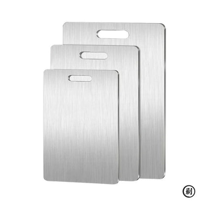 Stainless Steel Panel and Chopping Board Kitchen Household Thickened Double Sided Cutting Board Block Kneading Dough Board