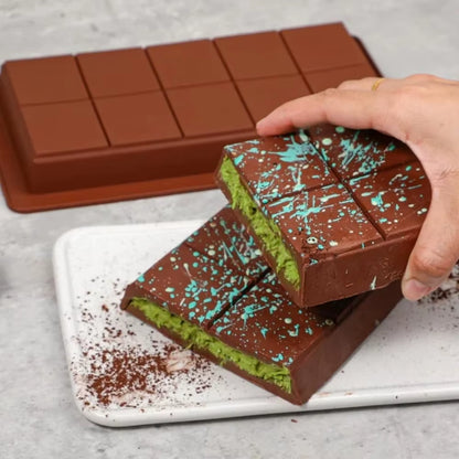 Silicone Chocolate Bar Mold – Break-Apart Rectangle Mold for Chocolate, Protein Bars & Wax Melts
