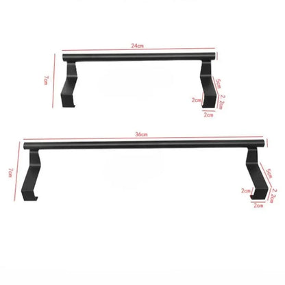 Steel Over-Cabinet Towel Rack - Punch-Free Bathroom Organizer and Storage Solution