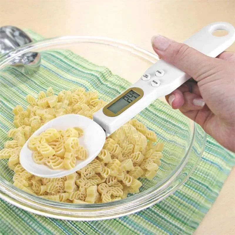 LCD Digital Adjustable Weighing Spoon Scale for Kitchen Measurements and Baking Applications