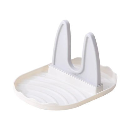 Pan Lid Holder Supports Spoons Pot Cover Rests Spatula Stand for Kitchen Convenience Utensils Tools Accessories Cooker Organizer