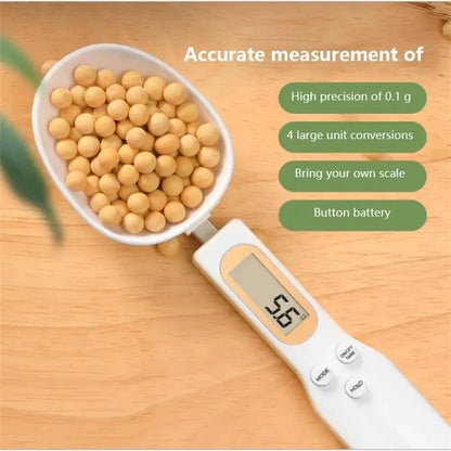 LCD Digital Adjustable Weighing Spoon Scale for Kitchen Measurements and Baking Applications