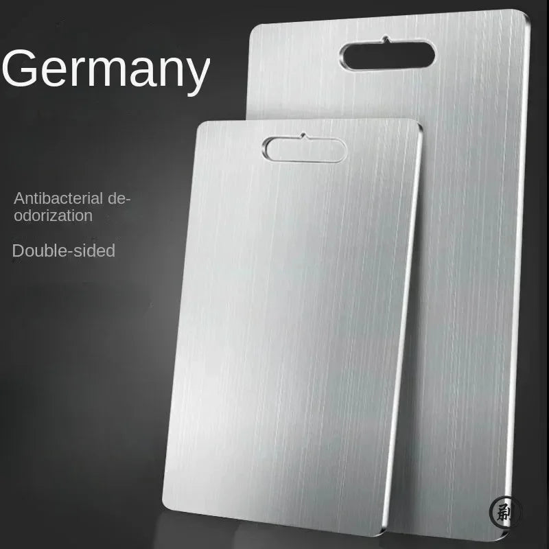 Stainless Steel Panel and Chopping Board Kitchen Household Thickened Double Sided Cutting Board Block Kneading Dough Board