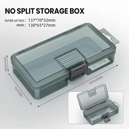 Durable Plastic Tool Parts Storage Box for Screw and Electronic Component Organization with Thickened Grid Design
