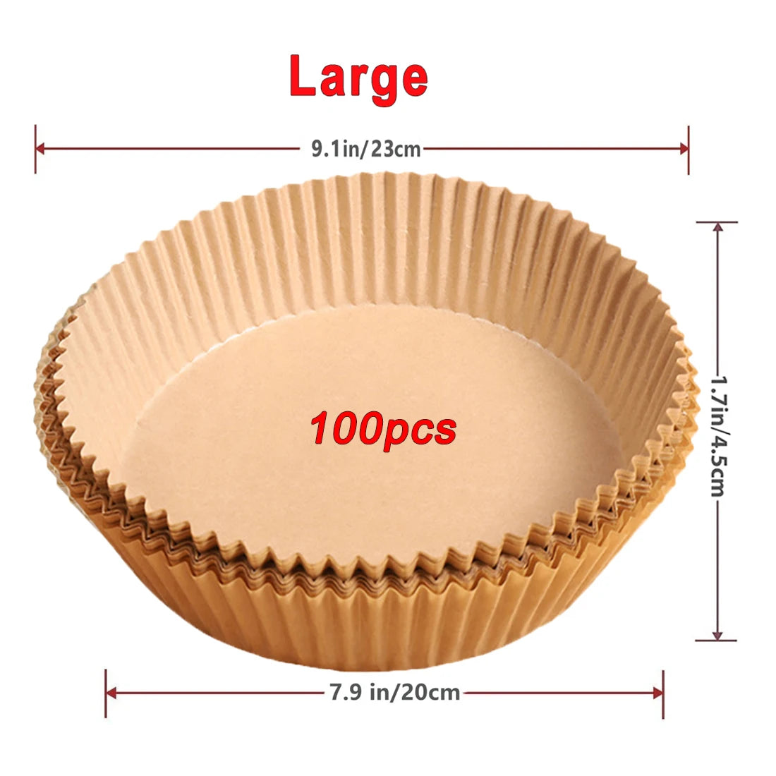 Non-Stick Air Fryer Paper Liners Disposable Baking Sheets for Easy Cooking and Cleaning