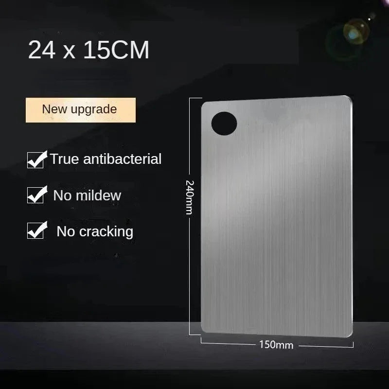 Stainless Steel Panel and Chopping Board Kitchen Household Thickened Double Sided Cutting Board Block Kneading Dough Board