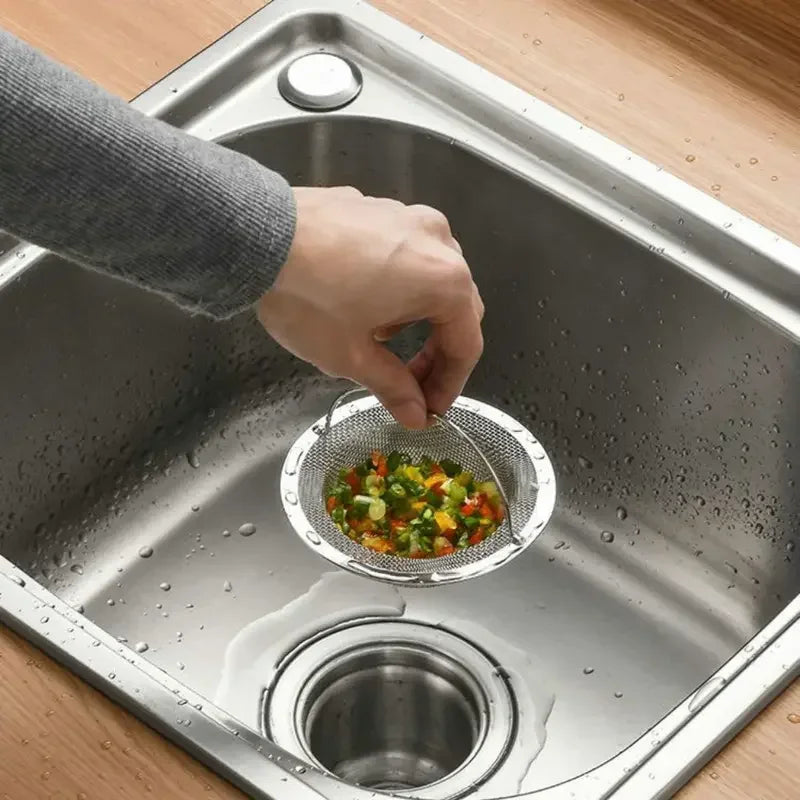 Stainless Steel Kitchen Sink Strainer Filter Hair and Food Waste Catcher for Drain Protection