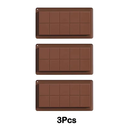Silicone Chocolate Bar Mold – Break-Apart Rectangle Mold for Chocolate, Protein Bars & Wax Melts