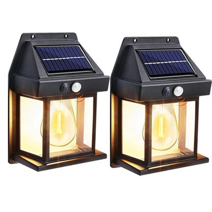 Solar-Powered Outdoor Wall Light with Motion Sensor
