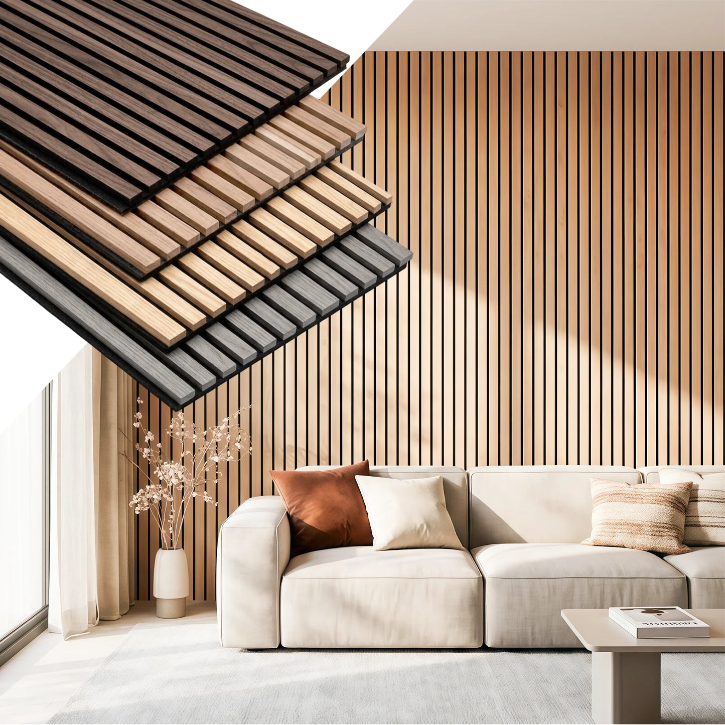 Premium Wood Slat Acoustic Panels