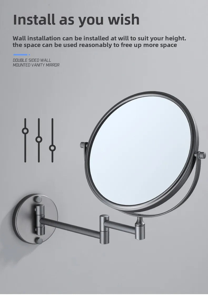Wall Mounted Makeup Mirror