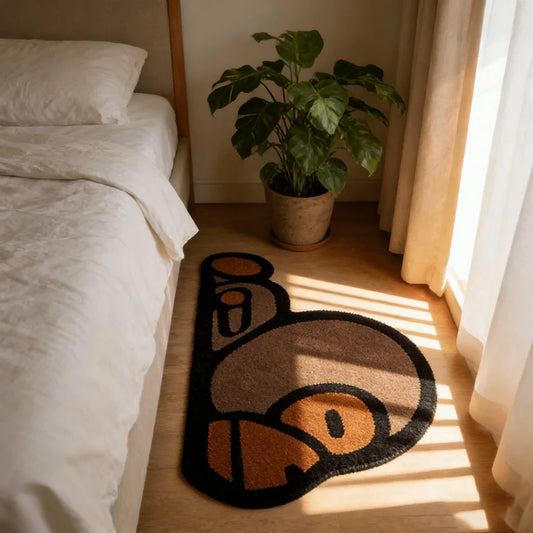 Monkey  Cartoon Rug Cartoon
