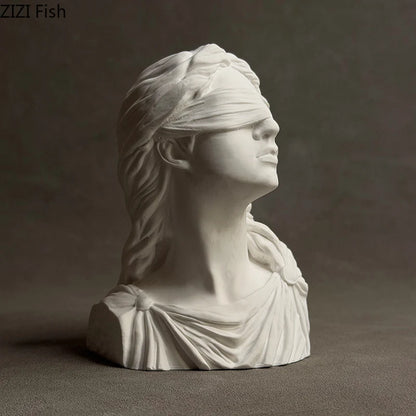 Goddess of Justice Themis Plaster Statue