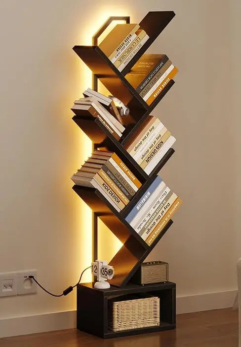 Coleshome Tree Bookshelf with LED Strips