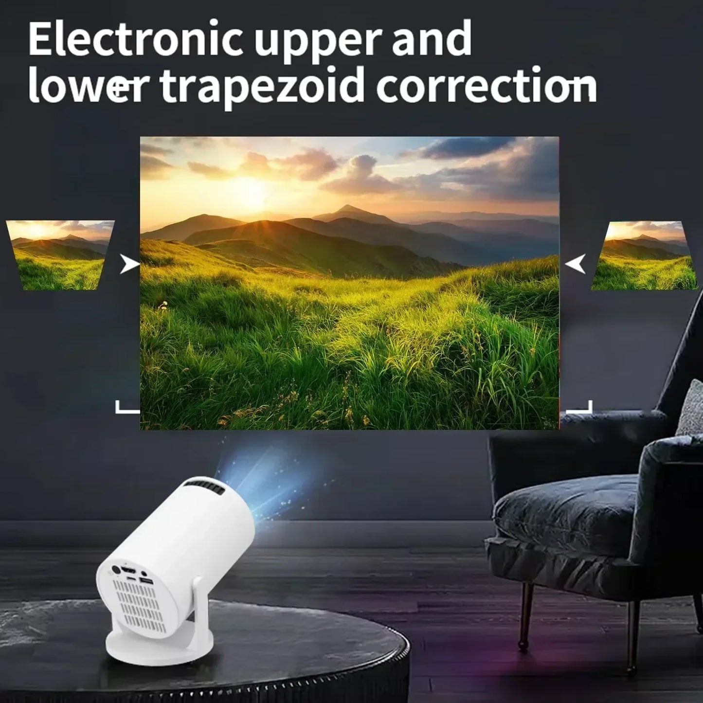 HY300 Ultra  Portable Projector+Storage case+Extra controller