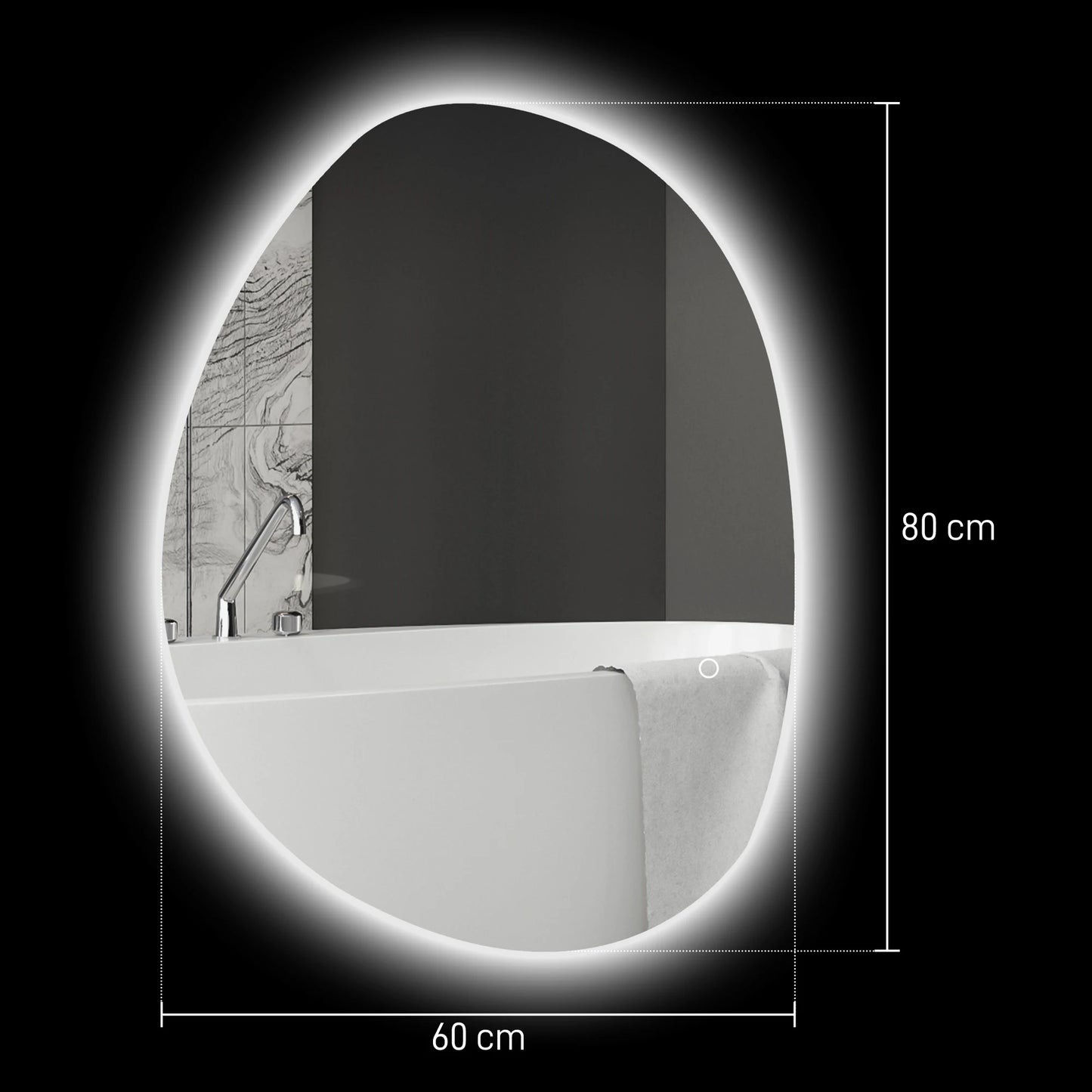 Anti-Fog LED Mirror