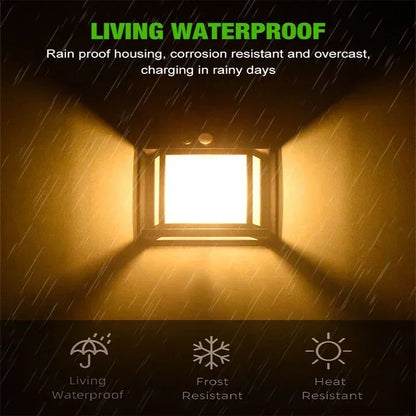 Solar-Powered Outdoor Wall Light with Motion Sensor
