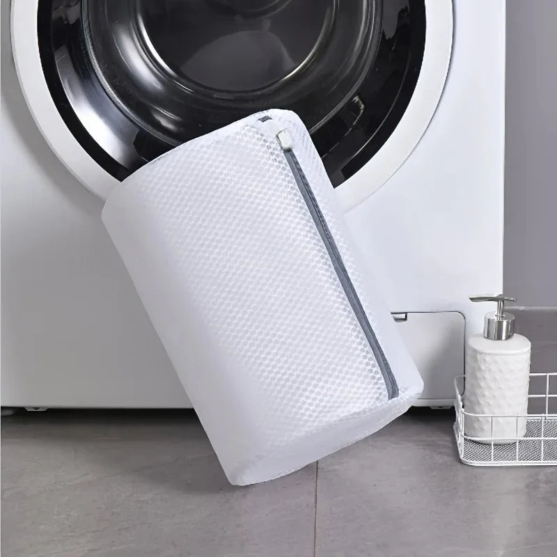 Durable Mesh Shoe Cleaning Bag Protection with Zipper Closure