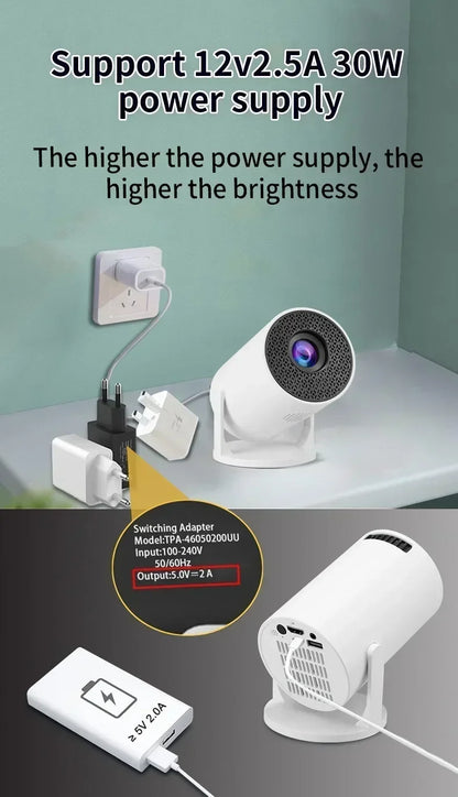 HY300 Ultra  Portable Projector+Storage case+Extra controller