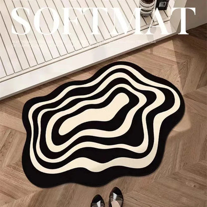 Diatomaceous Earth Mat, Wave Pattern