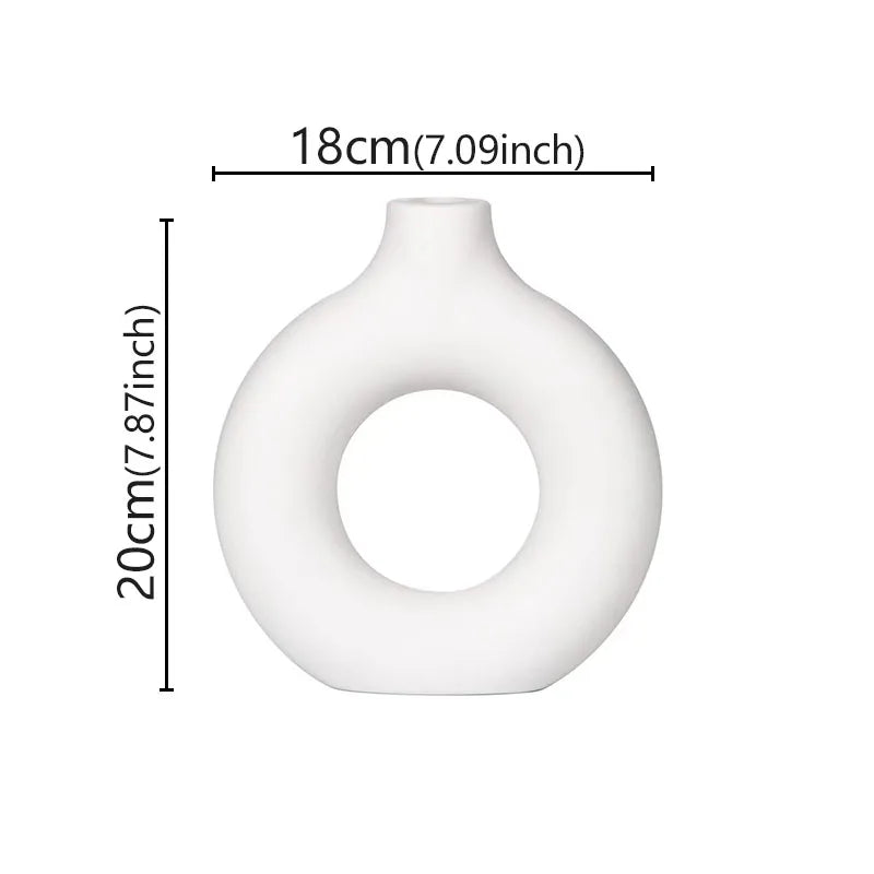 Minimalist Donut Vase