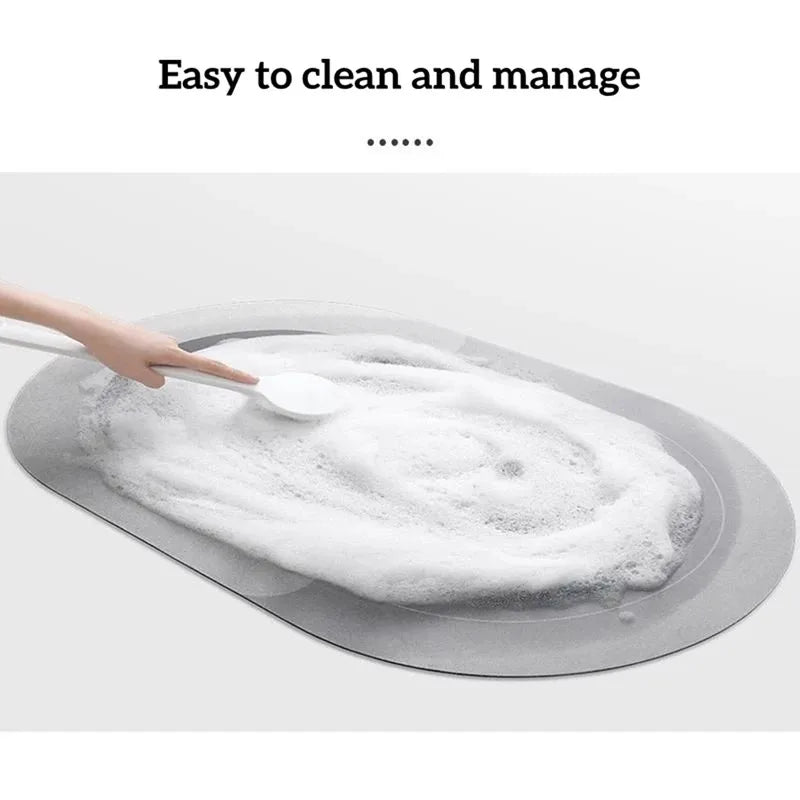 Diatomaceous Earth Mat, Wave Pattern