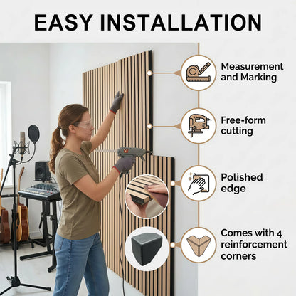 Premium Wood Slat Acoustic Panels