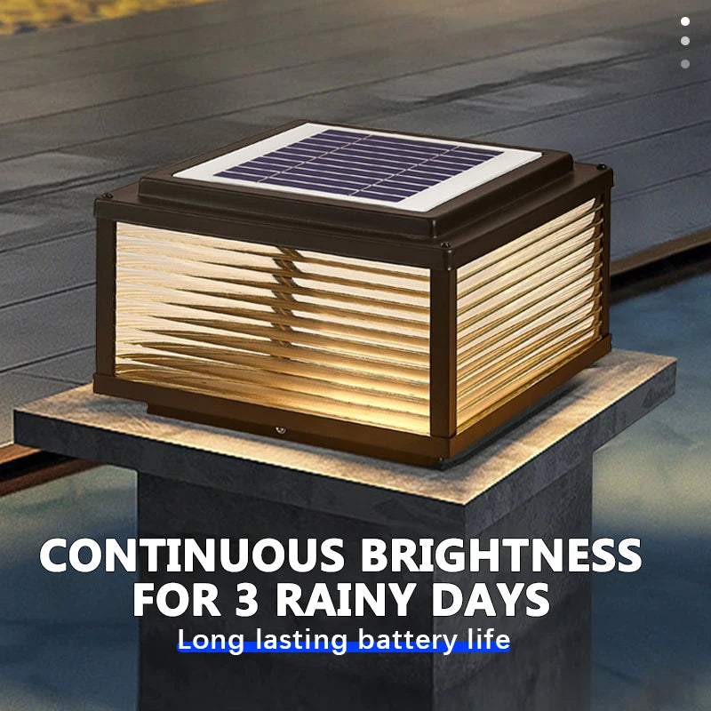 Lifetime LED Solar Column Light