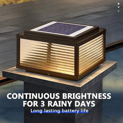 Lifetime LED Solar Column Light