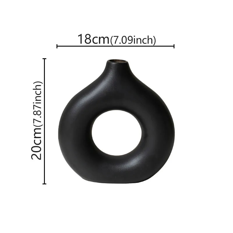 Minimalist Donut Vase