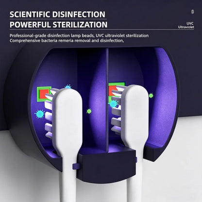 Portable Rechargeable Toothbrush Sterilizer Induction Switch with Charge Display UV