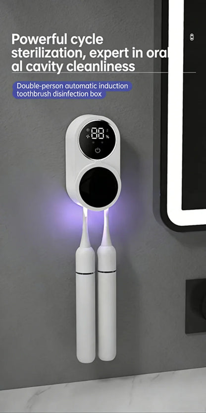 Portable Rechargeable Toothbrush Sterilizer Induction Switch with Charge Display UV