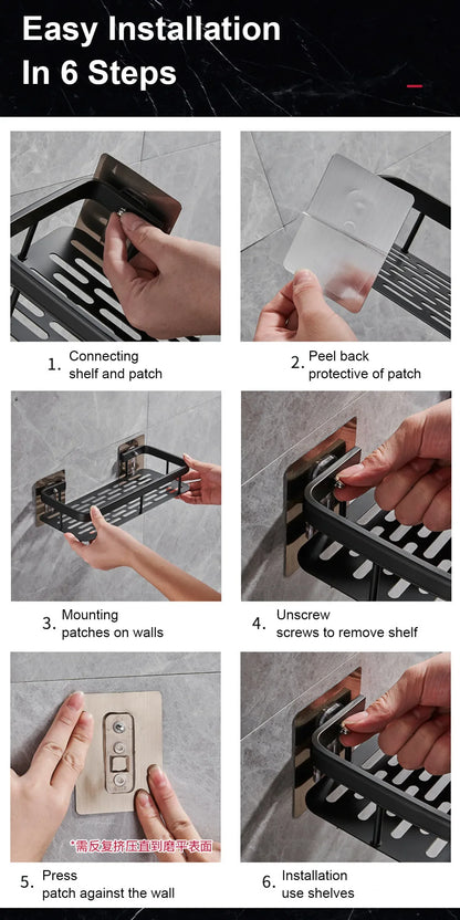 Wall Mounted Shower Shelf
