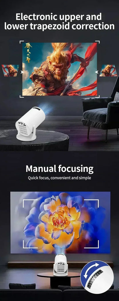 HY300 Ultra  Portable Projector+Storage case+Extra controller