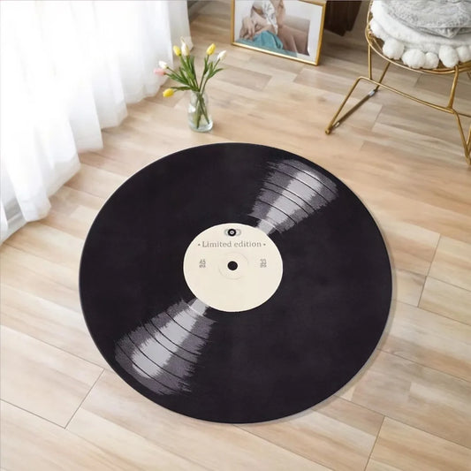 Retro Vinyl Record Rug