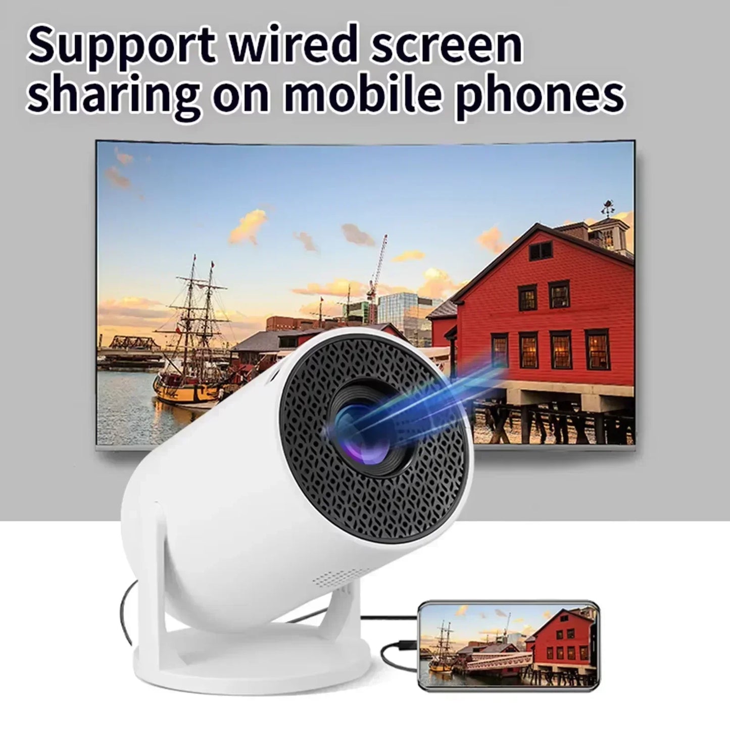 HY300 Ultra  Portable Projector+Storage case+Extra controller