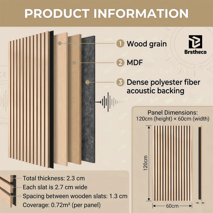 Premium Wood Slat Acoustic Panels
