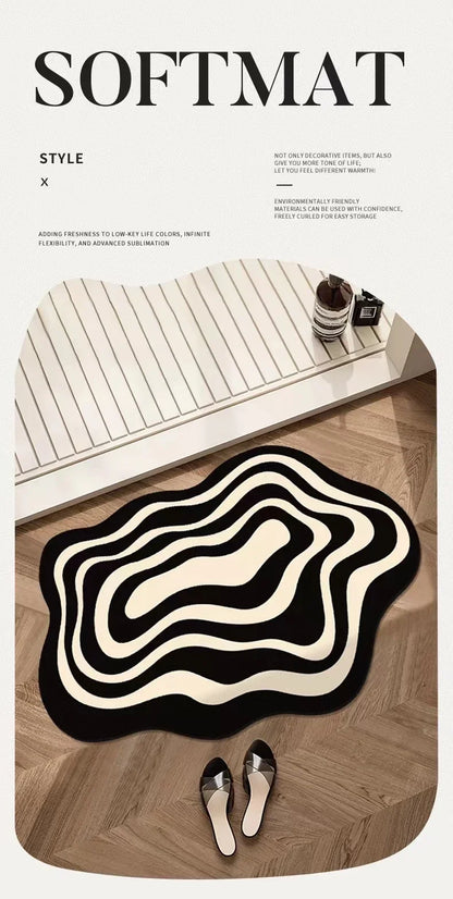 Diatomaceous Earth Mat, Wave Pattern