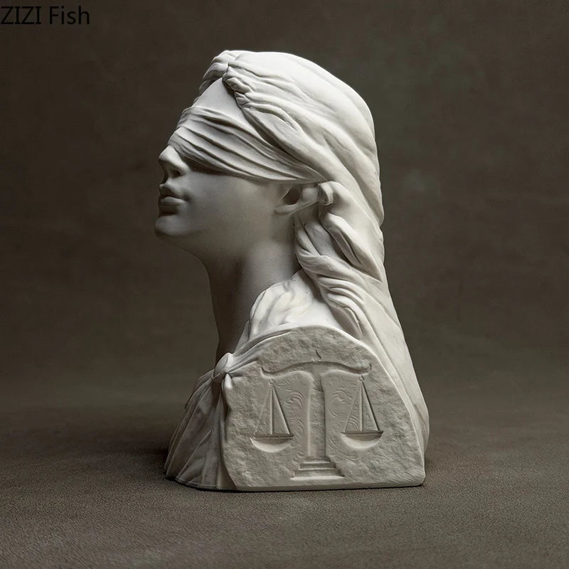 Goddess of Justice Themis Plaster Statue