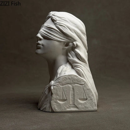 Goddess of Justice Themis Plaster Statue