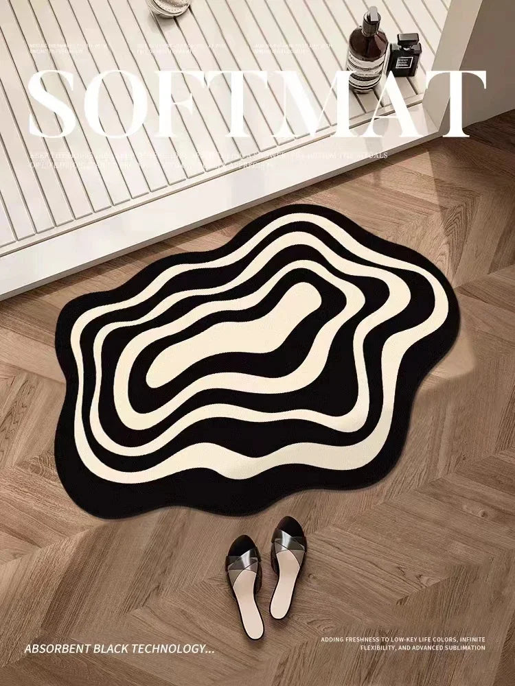 Diatomaceous Earth Mat, Wave Pattern