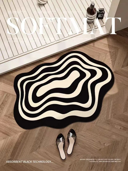 Diatomaceous Earth Mat, Wave Pattern