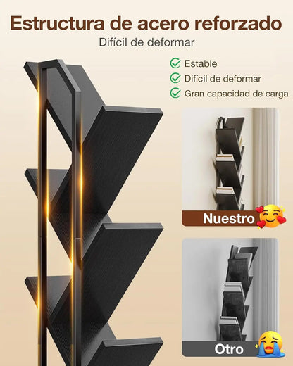 Coleshome Tree Bookshelf with LED Strips
